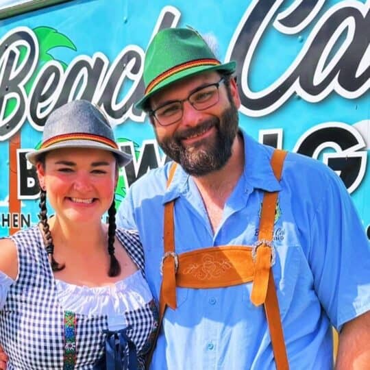 Jake Gobeille (right), seen here with wife Kaitlin, approached Blaine Food Bank with the idea for a music-and-beer-themed fundraiser. In just two years, the event has raised $63,000 for the food bank. Photo courtesy: Blaine Food Bank