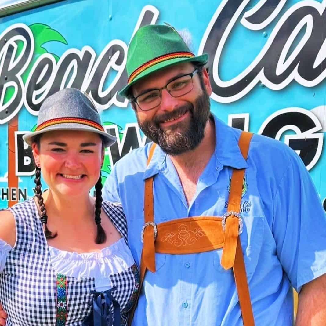Jake Gobeille (right), seen here with wife Kaitlin, approached Blaine Food Bank with the idea for a music-and-beer-themed fundraiser. In just two years, the event has raised $63,000 for the food bank. Photo courtesy: Blaine Food Bank
